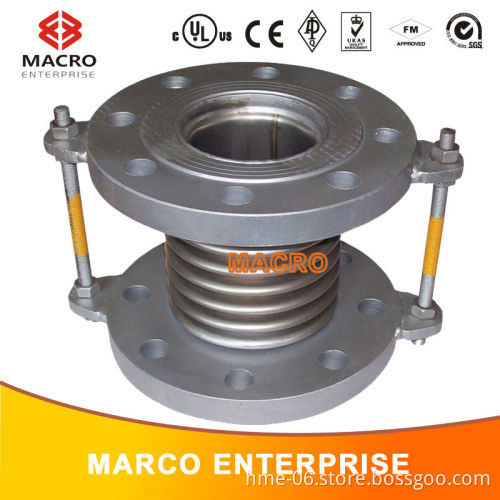 Universal expansion joint/single bellow joint